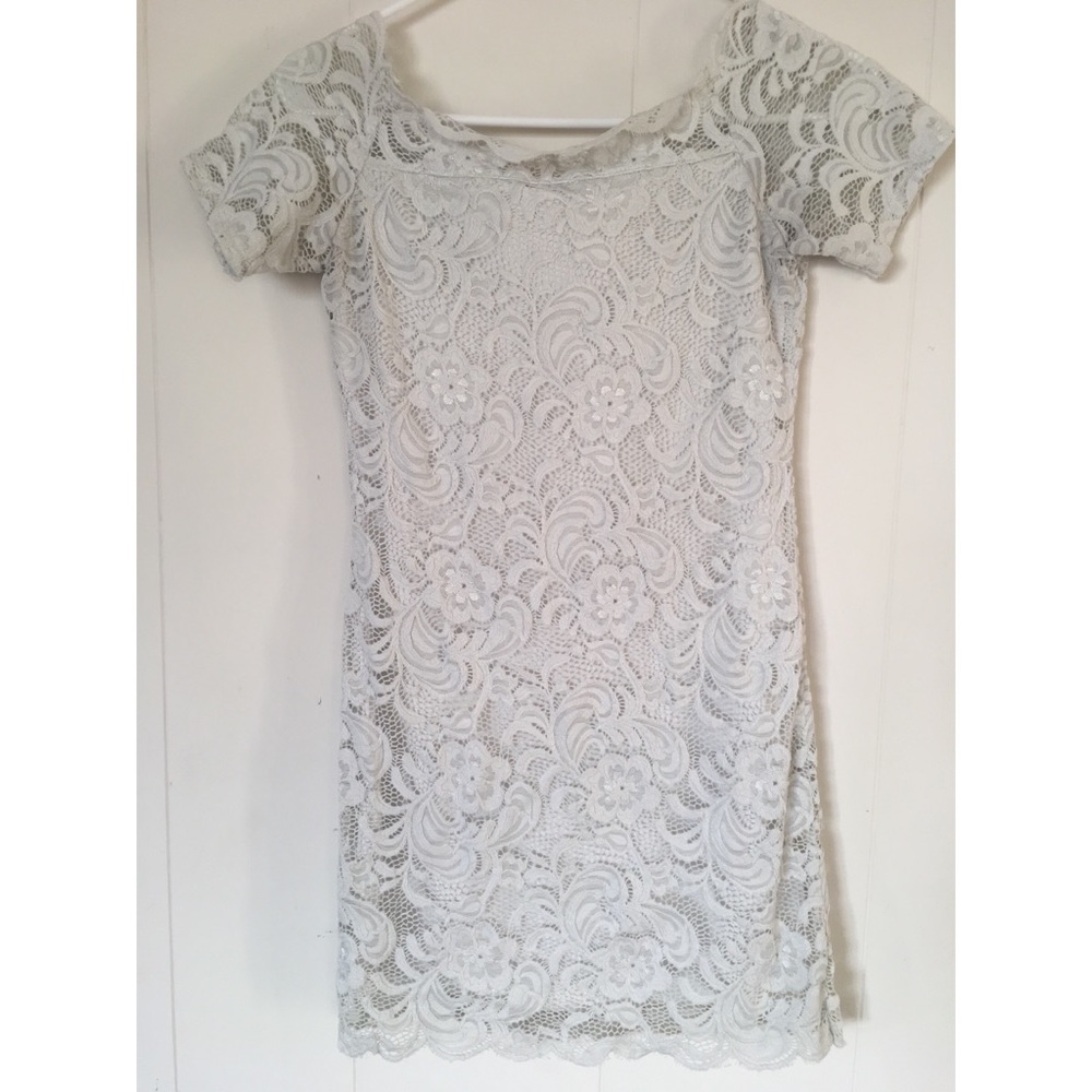 H&M off the shoulder mini lace dress